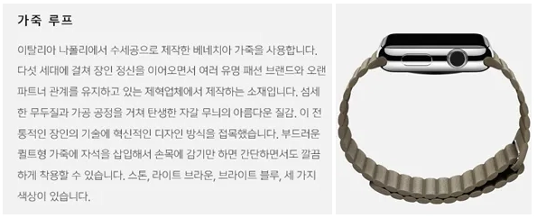 애플 워치 밴드 소개 이미지