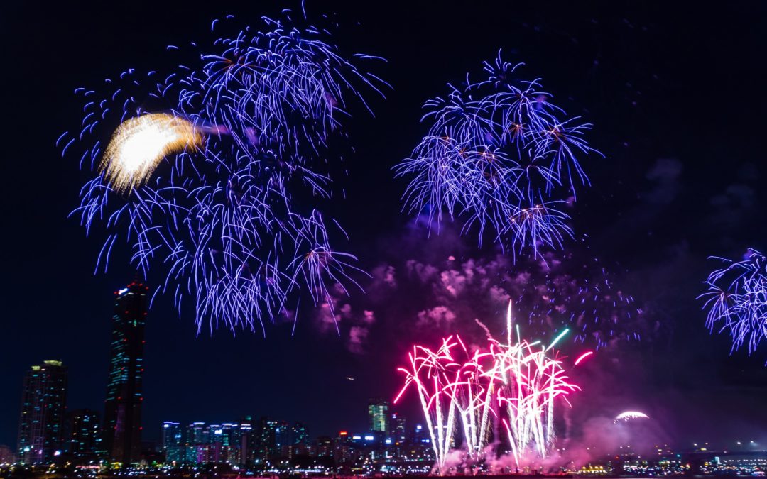 새해 맞이 불꽃 축제 사진